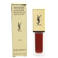Yves Saint Laurent Lipstick YSL Red Liquid Tatouage Couture 101 Chrome Red Clash