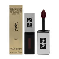 YSL Liquid Lipstick Lip Stain Holographics Rouge Pur Couture 502 Burgundy