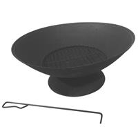 Large black 𝟱𝟲𝗖𝗠 𝗢𝗨𝗧𝗗𝗢𝗢𝗥 𝗙𝗜𝗥𝗘 𝗣𝗜𝗧