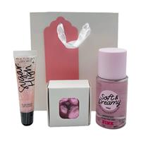 Victoria's Secret Mist 75ml & Lip Gloss & Swiss Milk Chocolate Hearts Set Gift