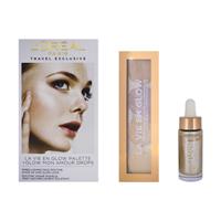 LOreal La Vie En Glow Highlighter Palette & Glow Mon Amour Drops Set - Standard Full Size