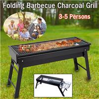 Large Portable Folding BBQ Grill Charcoal Barbecue Outdoor Patio Garden Party UK