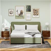 Bedside Tables Set of 2, Side Table Set with 2 Drawers for Bedroom, Refurbished