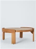 John Lewis Terra Oiled Teak Wood Round Garden Coffee Table Cement Top Dia 90cm A