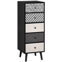 Chest of Drawers, 5 Drawer Dresser, Wooden Storage Cabinet Bedroom Refurbished