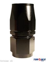 AN-6 (AN6) STRAIGHT FastFlow Stealth Black Hose Fitting