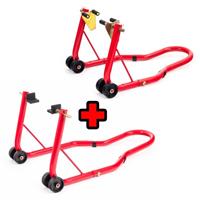 Warrior Front And Rear Motorcycle / Bike Paddock Stand / Stands Combo / Pair