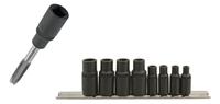 Laser 6058 Tap Socket Set Holder Magnetic Square Sockets Ideal For Tight Spaces