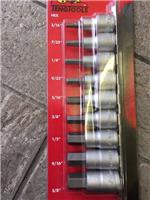 Teng M1209AF Imperial AF Hex Allen Key Bit Socket Set 1/2" On Rail 3/16 - 5/8