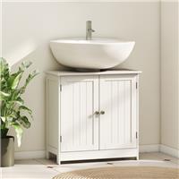 Bathroom Storage Cabinet Toilet Basin Sink Vanity Cabinet Storage Shelf Wooden
