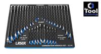 Laser Tools Sale! Chrome Vanadium Combination Spanner Set In Foam 32 Pce