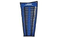 (BS) SUPERB COMBINATION SPANNER SET 6mm - 24mm IN TOOL STORAGE HOLDER
