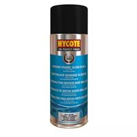 Hycote Colour Spray Paint Aerosol XUK0121 Black Engine Enamel 400mL Fast Drying