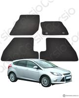 for Ford Focus MK3 2011 To 2014 Tailored Black Car Mats Carpets 4 Piece Set
