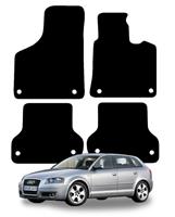 For Audi A3 Sportback 2004 - 2012 Tailored Black Car Floor Mats Carpets 4 Pc Set