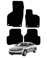 for Volkswagen Passat B7 2007-2014 Tailored Carpet Car Mats in Black 4pc Set