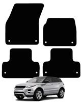 Tailored Car Floor Mats For Range Rover Evoque 2013 to 2019 Black Carpet