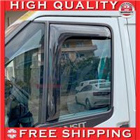 2X FOR FORD TRANSIT MK6 MK7 L SHAPE WIND RAIN SUN GUARD DEFLECTORS (2000-2013)