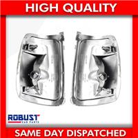 FOR FORD TRANSIT MK8 WING MIRROR INDICATOR LENS COVER LEFT + RIGHT SET 2014-2018