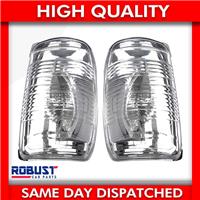 WING MIRROR INDICATOR LENS COVER LEFT + RIGHT (SET) FOR FORD TRANSIT MK8