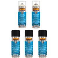 Hycote Gloss Black Wheel Spray Paint x3 with Lacquer & Etch Primer -Alloy Refurb
