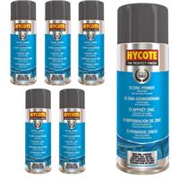 Hycote Fast Drying Zinc Primer Aerosol Spray Paint - Prevent Corrosion 400ml *6