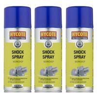 Hycote Workshop Maintenance Lubricant Shock Spray 400mL x3 1.2L Perfect Finish