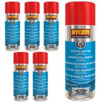 Hycote Red Spray Paint Fast-Drying High Heat Brake Caliper 400ml *6