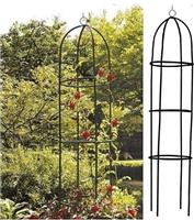 Garden Obelisk Metal Outdoor Trellis Climbing Arch Plant Roses Support Frame UK