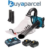 Makita DUB363 Twin LXT 18v / 36v Brushless Leaf Blower Mulcher Vacuum 2 x 6.0