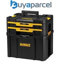 Dewalt Tstak IV Combo - Carry Open Tote Tool Box Carrier + 2 Drawer Organiser