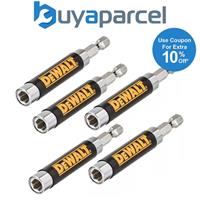 Dewalt DT7701 80mm Retracting Magnetic Screwdriver Bit Holder Finger Saver x 5