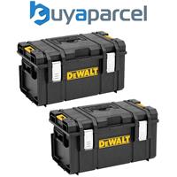 2x Dewalt Toughsystem DS300 Tough System Case Tool Box Storage Box Stackable 35L