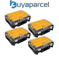 4 x Dewalt DWST1-71194 TStak V Clear Lid Stackable Tool Fixing Organiser Case