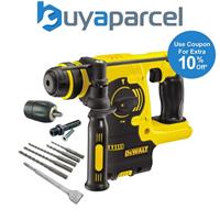 Dewalt DCH253N 18v 3kg SDS+ Rotary Hammer Drill Bare + 5 Piece SDS Set + Chuck
