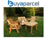 Charles Taylor Little Fellas 4 Seater Wooden Dining Table Chairs Bench Set Kids