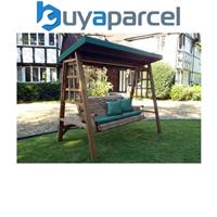 Garden & Patio Furniture Sets Dorset Three Seat Swing Green With Green Cushion