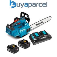 Makita DUC306 Twin 18v / 36v LXT Cordless Lithium Ion Chainsaw 300mm 2x 5.0ah