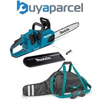 Makita DUC355Z Twin 18v / 36v LXT Cordless 35cm 14" Chainsaw Li-ion Bare & Bag