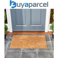 Smart Garden Star Struck Etched Patterned Doormat Coir PVC Back Outdoor Mat