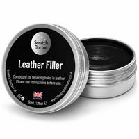 Leather Repair Filler Black 50ml | Repair Cracks Holes Sofa Car Seats Vinyl