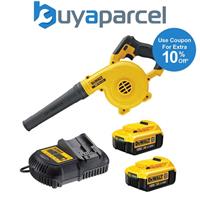 Dewalt DCV100M2 18v XR Compact Leaf Blower DCV100 + 2 x 4ah Batteries + Charger
