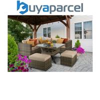 Signature Weave Georgia Wicker Corner Sofa Seat Coffee Table Stools Benches Brow