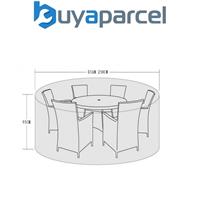 Signature Weave 4-6 Seater Dining Table Chairs Furniture Set Cover 250 x 95 cm
