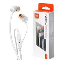 JBL Tune 110 Wired In-Ear Headphones with Remote & Microphone - White