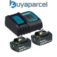 2 x Makita BL1830 Li-Ion 3.0ah Battery + DC18SD 9.6-18v 30 Minute Fast Charger