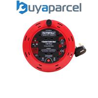 Faithfull Power Plus C41010 Cable Reel 240V 10A 4-Socket 10m FPPCR10M10A