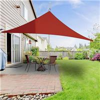 Terracotta Sun Shade Sail Outdoor Patio Awning Canopy 98% UV Block 2m Triangle