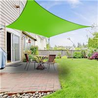 Sun Shade Sail Garden Patio Awning Canopy 98% UV Block Square Light Green 5x5m
