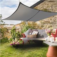 4m x 3m Sun Shade Sail Garden Awning Canopy 98% UV Block Rectangle Anthracite